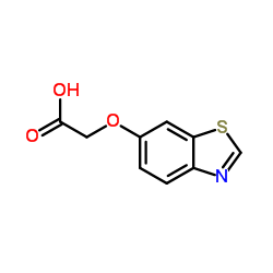 乙酸,2-(6-苯并噻唑氧基)-结构式
