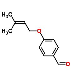 4-(3-甲基-2-丁烯氧基)苯甲醛结构式