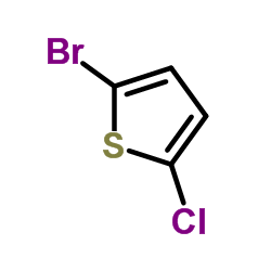 2-Bromo-5-chlorothiophene Structure