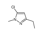5-CHLORO-3-ETHYL-1-METHYL-1H-PYRAZOLE结构式