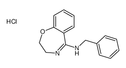 N-benzyl-2,3-dihydro-1,4-benzoxazepin-5-amine,hydrochloride结构式