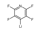 4-lithium 2,3,5,6-tetrafluoro pyridine结构式
