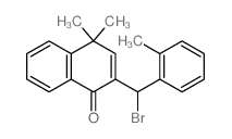 2-[bromo-(2-methylphenyl)methyl]-4,4-dimethyl-naphthalen-1-one Structure
