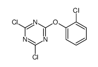 2,4-dichloro-6-(2-chlorophenoxy)-1,3,5-triazine结构式