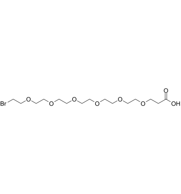 Br-PEG6-C2-acid结构式