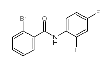 N-(2,4-二氟苯基)-2-溴苯甲酰胺结构式