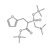 trimethylsilyl (dimethylaminomethyl)[2-(2-furyl)-1-(trimethylsiloxycarbonyl)ethyl]phosphinate Structure