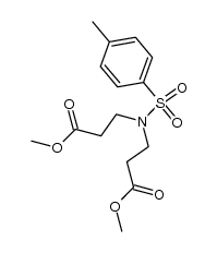3,3'-[p-toluenesulfonylimino]dipropionic acid dimethyl ester Structure