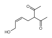 3-(4-hydroxy-2-butenyl)-2,4-pentadione结构式