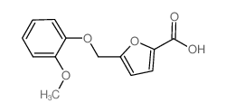 5-(2-甲氧基-苯氧基甲基)-呋喃-2-羧酸结构式
