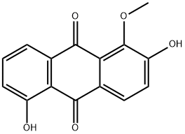 2,5-二羟基-1-甲氧基蒽醌结构式