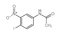 N-(4-氟-3-硝基苯基)乙酰胺结构式