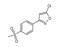 5-Chloro-3-(4-methanesulfonyl-phenyl)-isoxazole Structure
