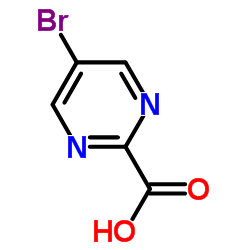 5-溴嘧啶-2-羧酸结构式