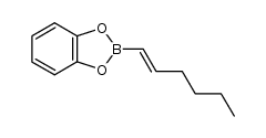 (E)-2-(hex-1-enyl)benzo[d][1,3,2]dioxaborole结构式