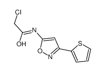 2-Chloro-N-(3-(2-thienyl)-5-isoxazolyl)acetamide Structure