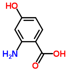 Benzoicacid,2-amino-4-hydroxy- Structure