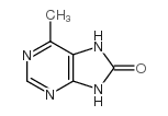 6-甲基-7,9-二氢嘌呤-8-酮结构式