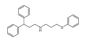3,3-diphenyl-N-(3-phenylsulfanylpropyl)propan-1-amine Structure