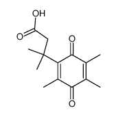 3-甲基-3-(2,4,5-三甲基-3,6-二氧代环己-1,4-二烯-1-基)丁酸结构式