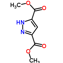 吡唑-3,5-二甲酸二甲酯结构式