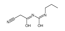 2-cyano-N-[(propylamino)carbonyl]acetamide结构式