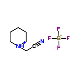 1-(氰甲基)哌啶四氟硼酸盐结构式