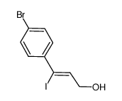 (Z)-3-(4-bromophenyl)-3-iodoprop-2-en-1-ol结构式