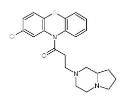 3-(3,4,6,7,8,8a-hexahydro-1H-pyrrolo[1,2-a]pyrazin-2-yl)-1-(2-chlorophenothiazin-10-yl)propan-1-one Structure