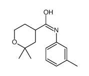 2H-Pyran-4-carboxamide,tetrahydro-2,2-dimethyl-N-(3-methylphenyl)-(9CI)结构式