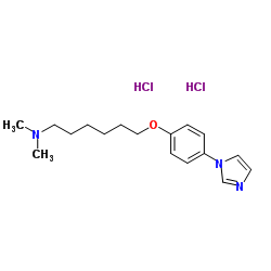 6-[4-(1H-咪唑-1-基)苯氧基]-N,N-二甲基-1-己胺,二盐酸盐结构式