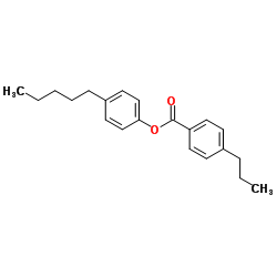 4-丙基苯甲酸对戊基苯酚酯结构式