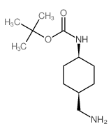 顺-4-(Boc-氨基)环己甲胺结构式