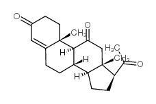 4-Pregnene-3,11,20-trione structure