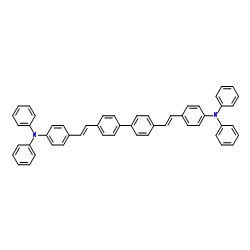 N,N-diphenyl-4-[2-[4-[4-[2-[4-(N-phenylanilino)phenyl]ethenyl]phenyl]phenyl]ethenyl]aniline Structure