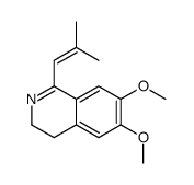 6,7-dimethoxy-1-(2-methylprop-1-enyl)-3,4-dihydroisoquinoline结构式