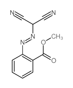 Benzoic acid,2-[2-(dicyanomethyl)diazenyl]-, methyl ester结构式