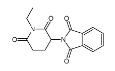 2-(1-ethyl-2,6-dioxopiperidin-3-yl)isoindole-1,3-dione结构式
