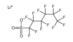 1-Hexanesulfonic acid,1,1,2,2,3,3,4,4,5,5,6,6,6-tridecafluoro-,lithium salt Structure