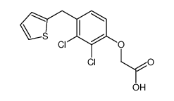 [2,3-Dichloro-4-(2-thienylmethyl)phenoxy]acetic acid structure