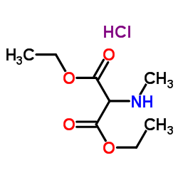 Diethyl 2-(methylamino)malonate hydrochloride structure