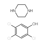 Piperazine bis (2,4, 5-trichlorophenolate) Structure