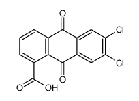 6,7-dichloro-9,10-dioxoanthracene-1-carboxylic acid结构式