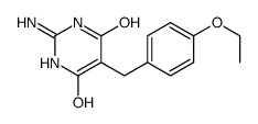 2-amino-5-[(4-ethoxyphenyl)methyl]-4-hydroxy-1H-pyrimidin-6-one结构式
