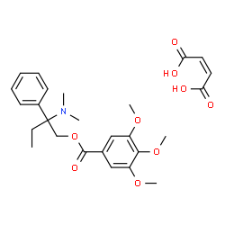 (-)-2-(dimethylamino)-2-phenylbutyl 3,4,5-trimethoxybenzoate, maleate结构式