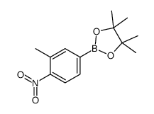 4,4,5,5-tetramethyl-2-(3-methyl-4-nitrophenyl)-1,3,2-dioxaborolane Structure