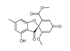 (R)-4-Hydroxy-6'-methoxy-6-methyl-3,4'-dioxospiro[benzofuran-2(3H),1'-[2,5]cyclohexadiene]-2'-carboxylic acid methyl ester Structure