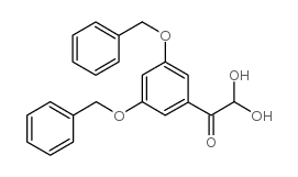 3,5-二苄氧基苯基乙二醛水合物结构式