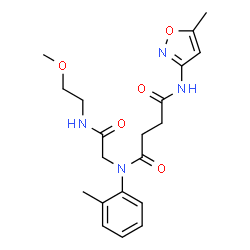 Butanediamide, N-[2-[(2-methoxyethyl)amino]-2-oxoethyl]-N-(5-methyl-3-isoxazolyl)-N-(2-methylphenyl)- (9CI)结构式