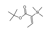 (E)-2-Trimethylsilanyl-but-2-enoic acid tert-butyl ester Structure